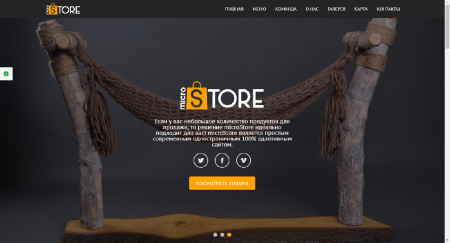 MicroStore - адаптивный интернет-магазин + landing дизайнерских товаров